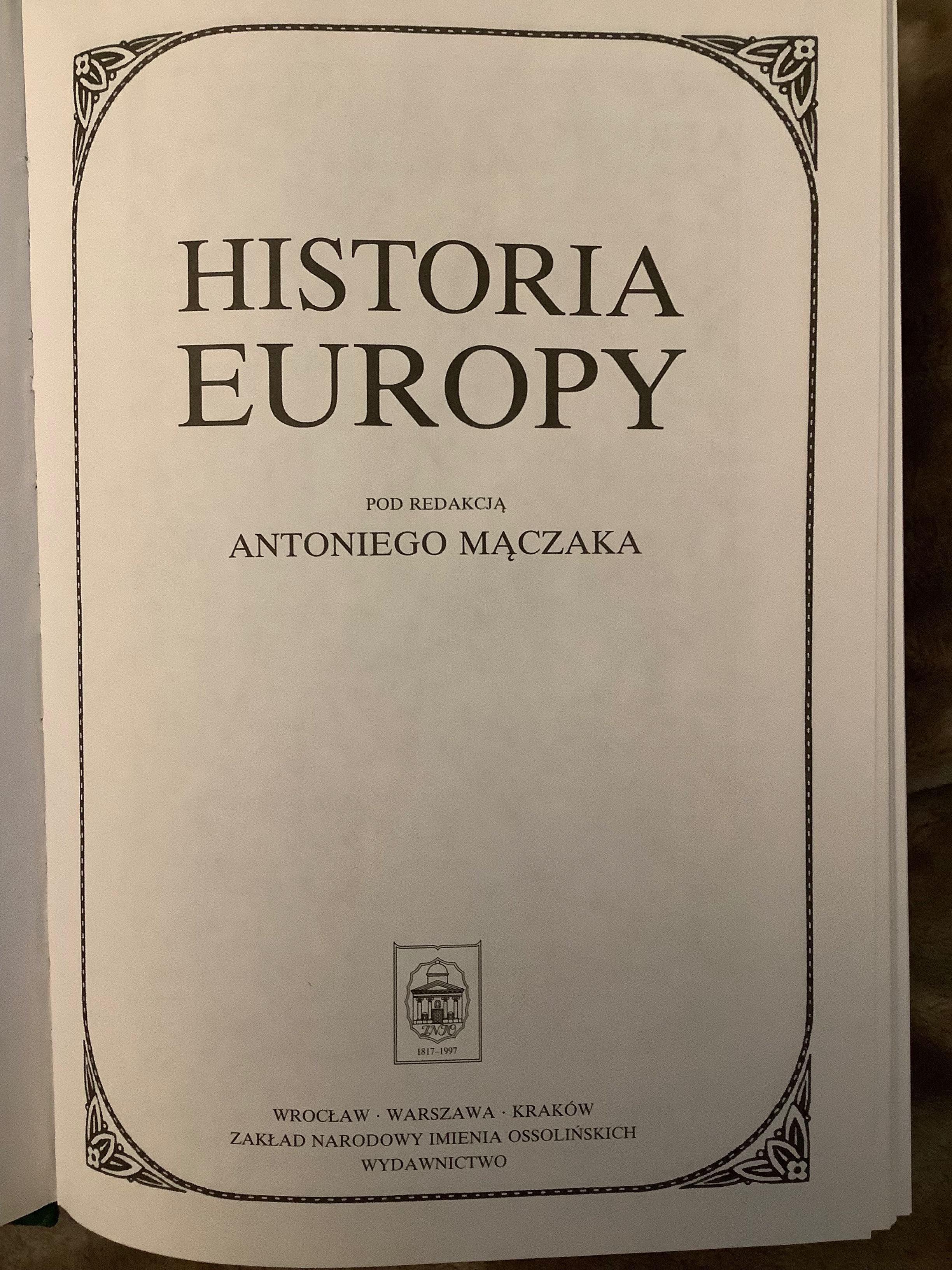 Historia Europy  Ossolineum