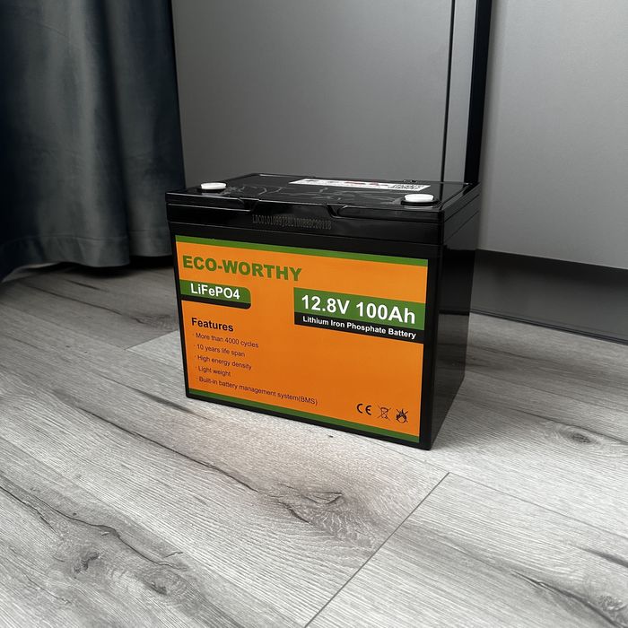 Аккумулятор Life4po США EcoWorthy 100A 12.8V (1280Wh) з BMS