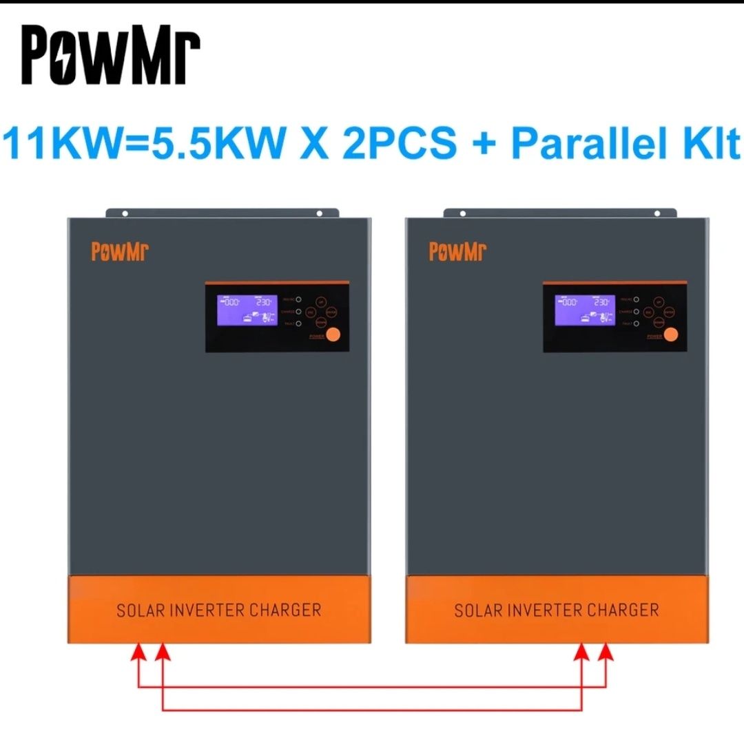 Гібрідний сонячний інвертор PowMr Pow-hvm5,5k-48v-p