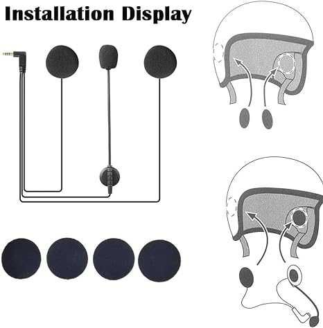 Zestaw słuchawkowy z mikrofonem do kasku motocyklowego