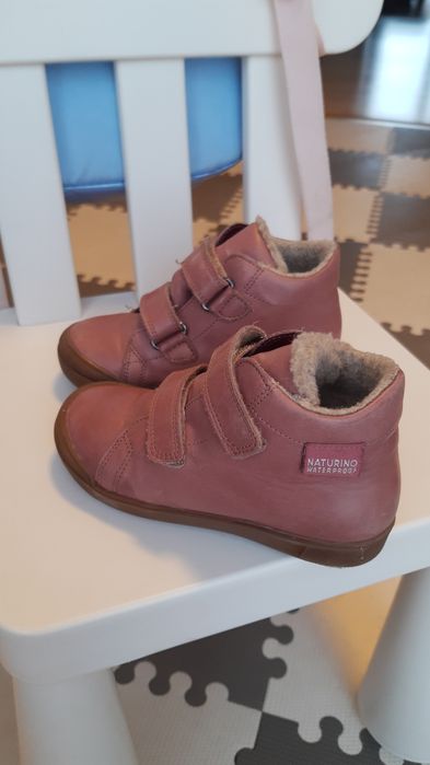 Buty zimowe skórzane z wełną Naturino 27