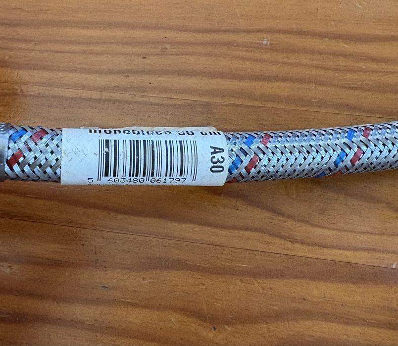 Bicha/Conector de mangueira flexível pia monobloco M/F 30 cm