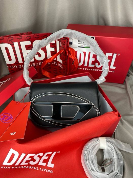 РОЗПРОДАЖ Сумочки Diesel Black 1DR Eco-leather