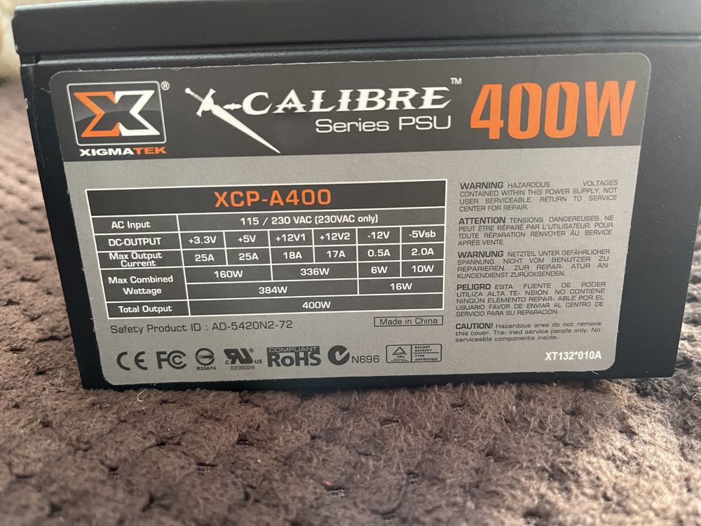 Блок питания Xigmatek X-Calibre 400W (XCP- А400).