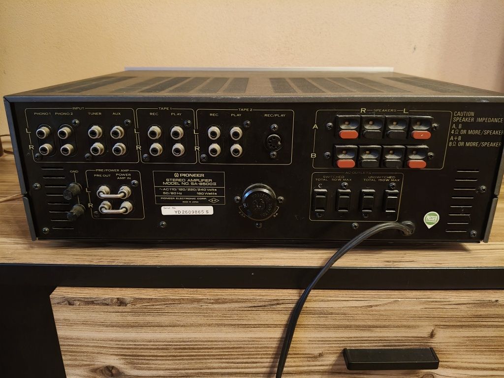 Wzmacniacz Pioneer SA-8500 II dual mono wysoka klasa