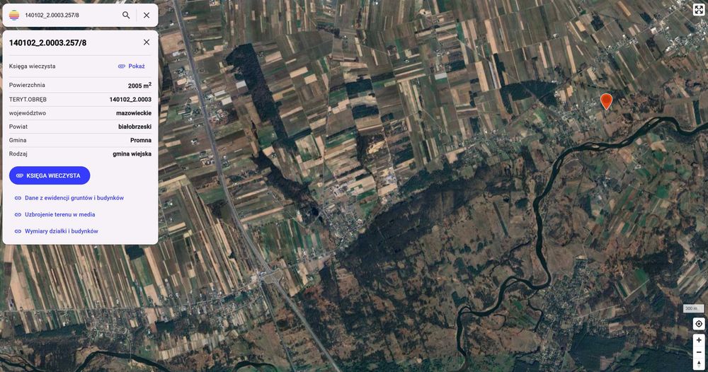 Biejków. Działka rekreacyjna 2003 m² z dostępem do mediów