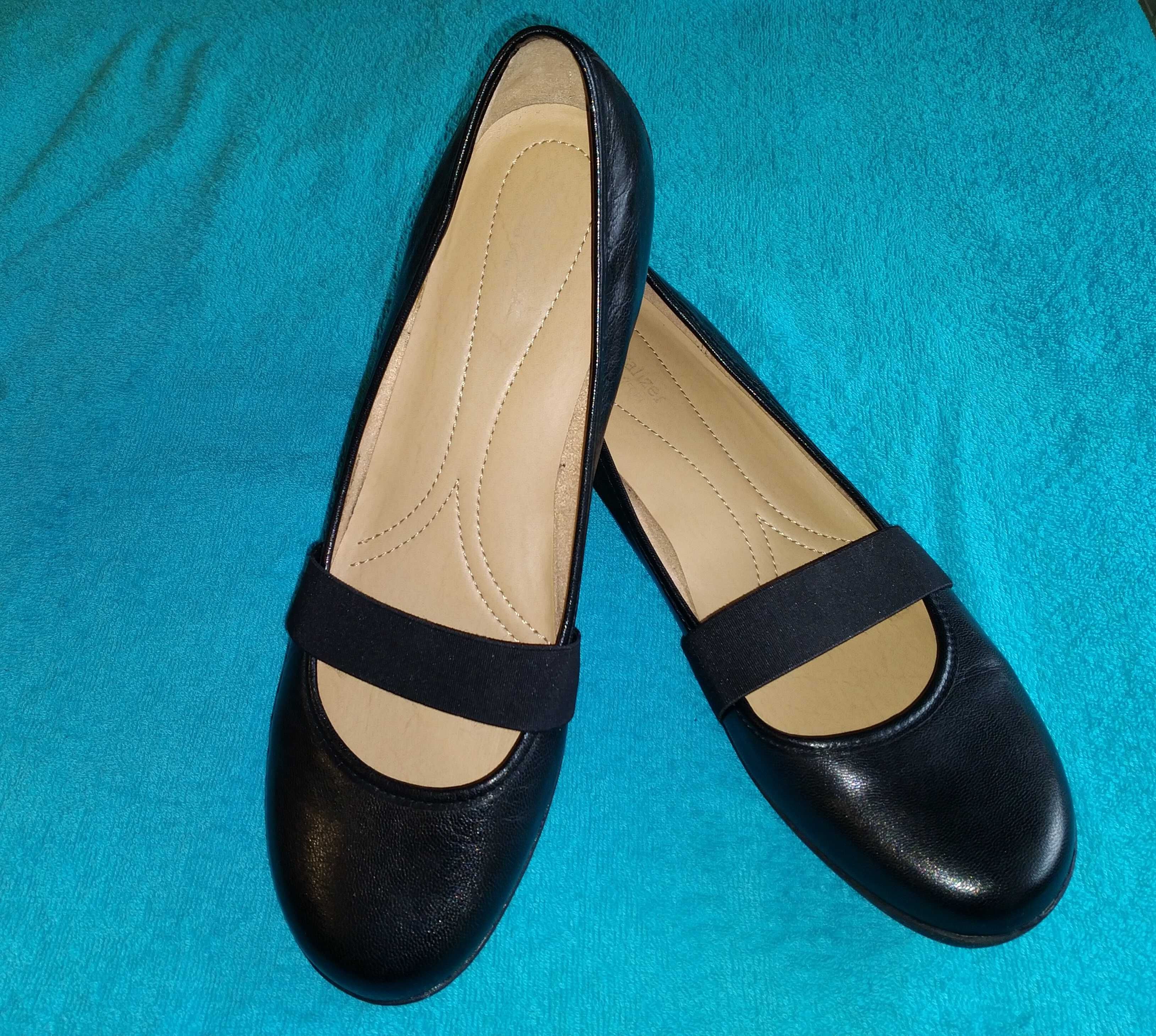 Новые туфли 42-43 р. (28 см) кожаные чёрные Naturalizer женские