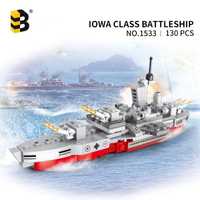 Construção de blocos Barco de Guerra Iowa