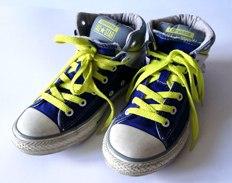 Oryginalne Trampki CONVERSE Peel Back Niebieskie Wywijane 35, dł. 21,5