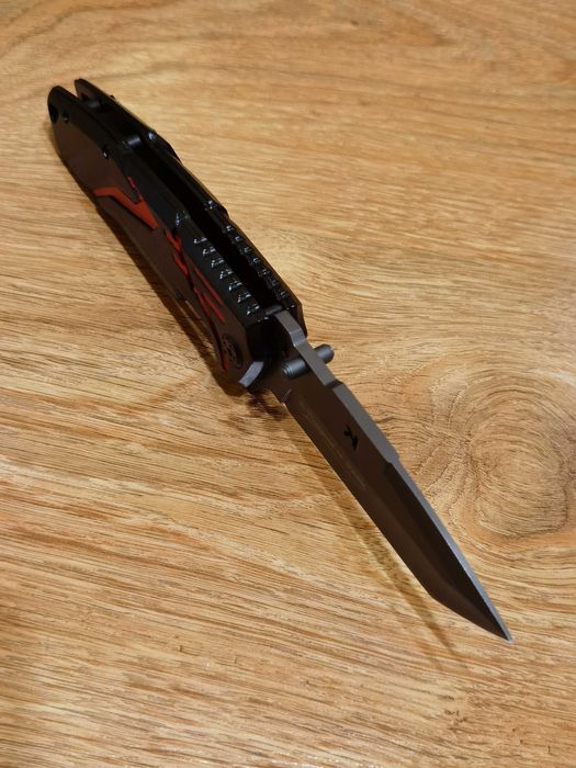 Nóż ratowniczy sprężynowy 3/7Cr17Mov