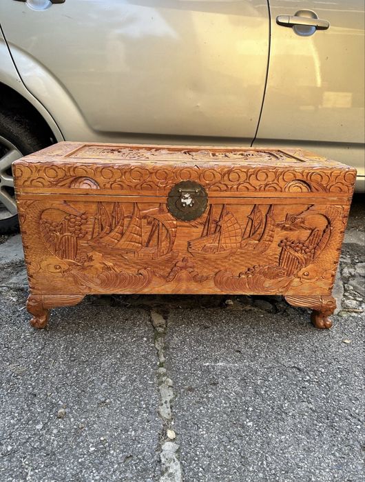 Skrzynia drewniana skandynawska