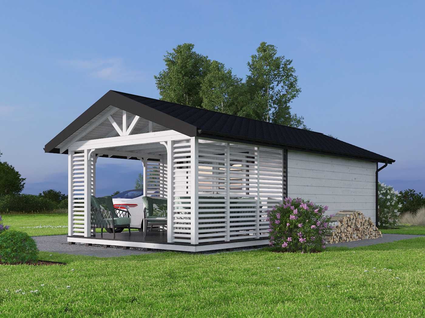 TERAZ -50% Altana 4x4 taras 4x3 DOMEK 4x7m domek 4x5 taras 4x2 MDN510