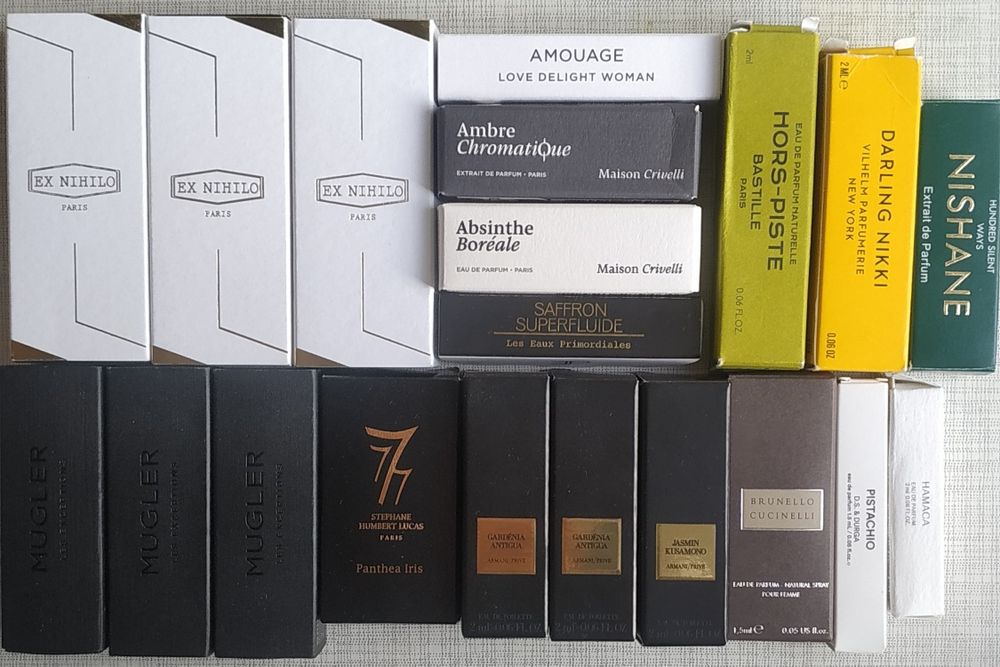 Mugler, Armani Prive, D.S.&Durga, Ex Nihilo, Maison Crivelli, Amouage
