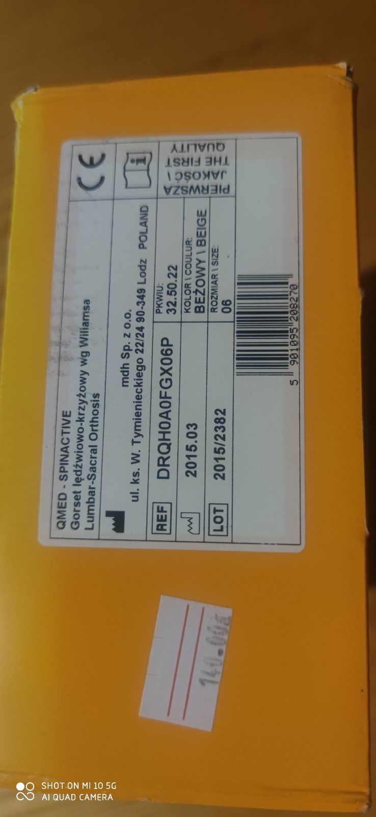 Nowy - Sznurówka- gorset lędźwiowo- krzyżowa Qmed