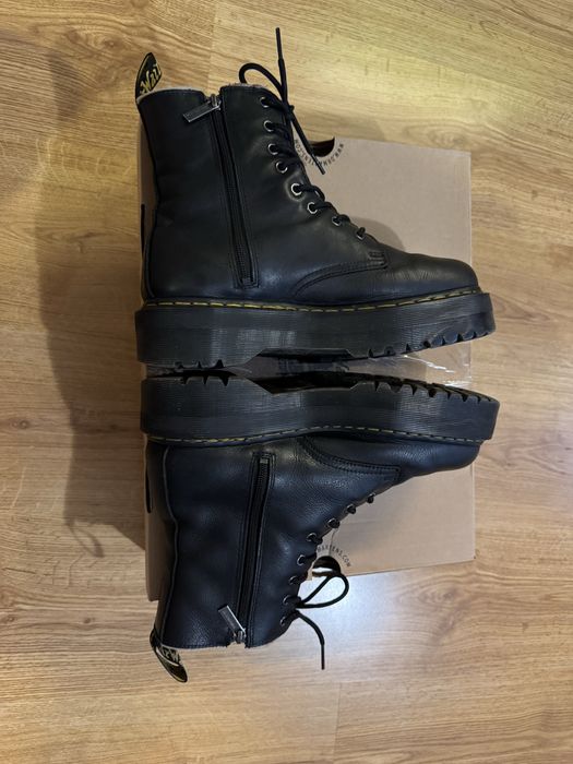 Оригінальні шкіряні черевики Dr. Martens Jadon Fl Jadon Fur Lined