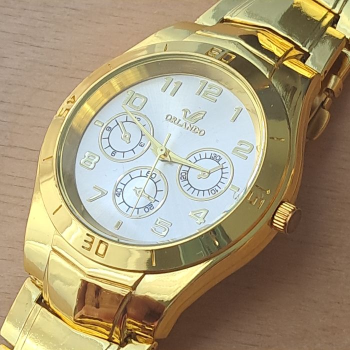 Zegarek męski pozłacany Orlando
