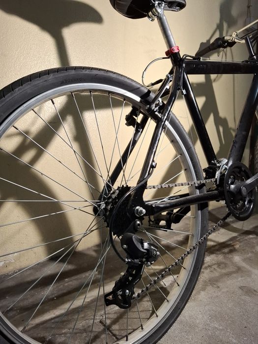 Bicicleta c/ câmara furada