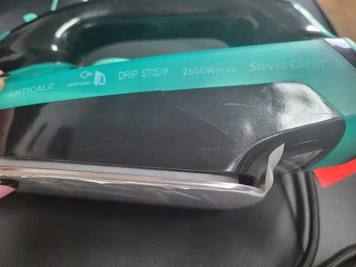 Żelazko parowe SilverCrest 600 W, SDBE 2600 A1 - uszkodzony