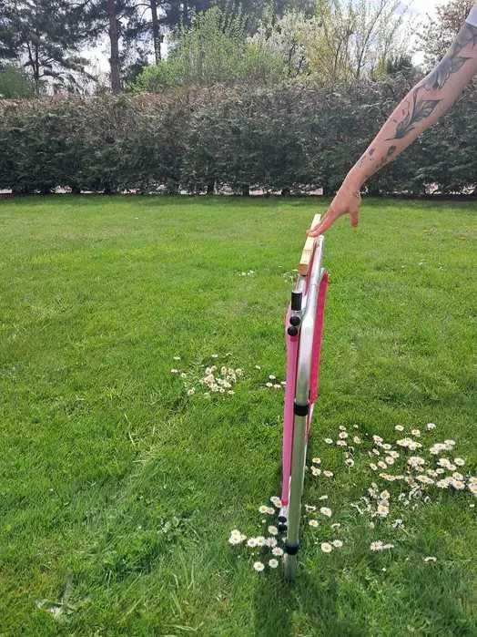 Leżak plażowy ogrodowy do 135kg 2 funkcyjny aluminiowy Polski produkt