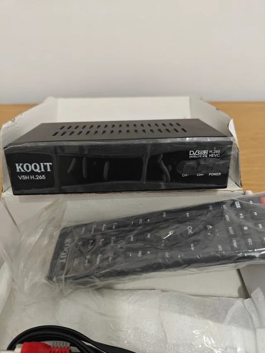 Dekoder cyfrowy odbiornik satelitarny HD KOQIT V5H H.265 Nowy! Okazja!