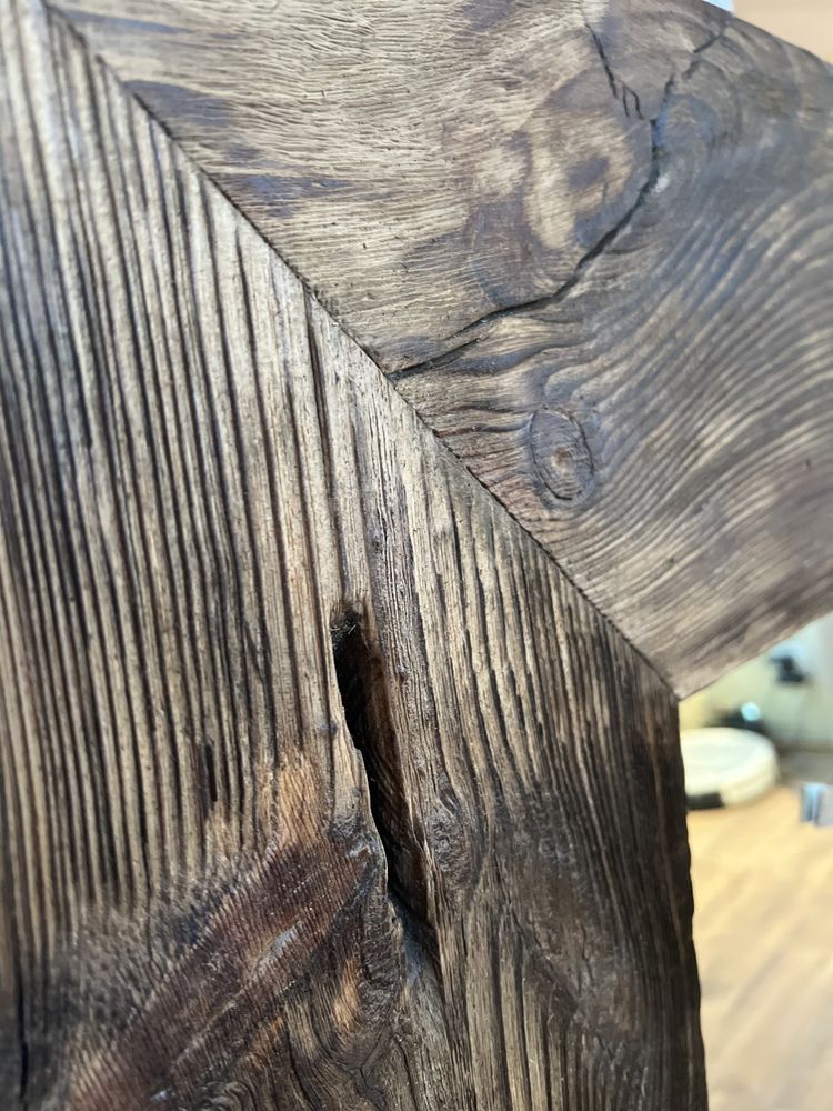 Lustro rustykalne / lustro w ramie z litego drewna