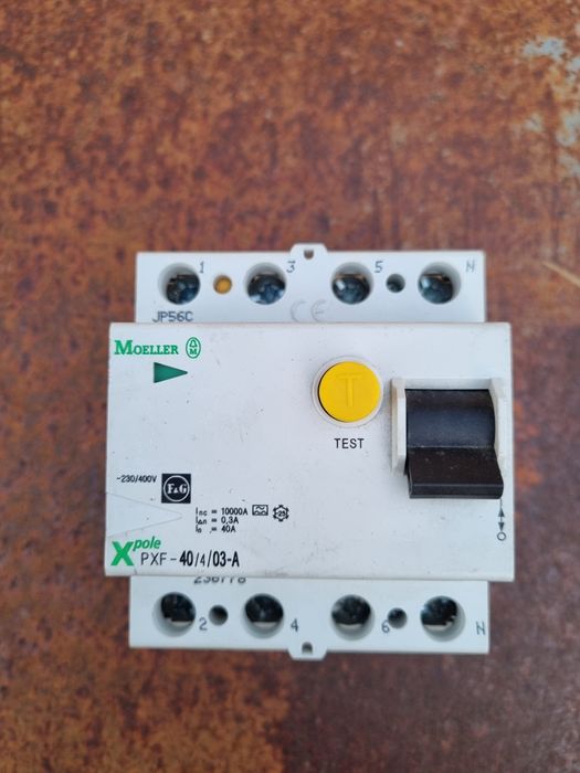Пристрій захисного відімкнення PF6-40/4/0.3 40А 300мА 4п.