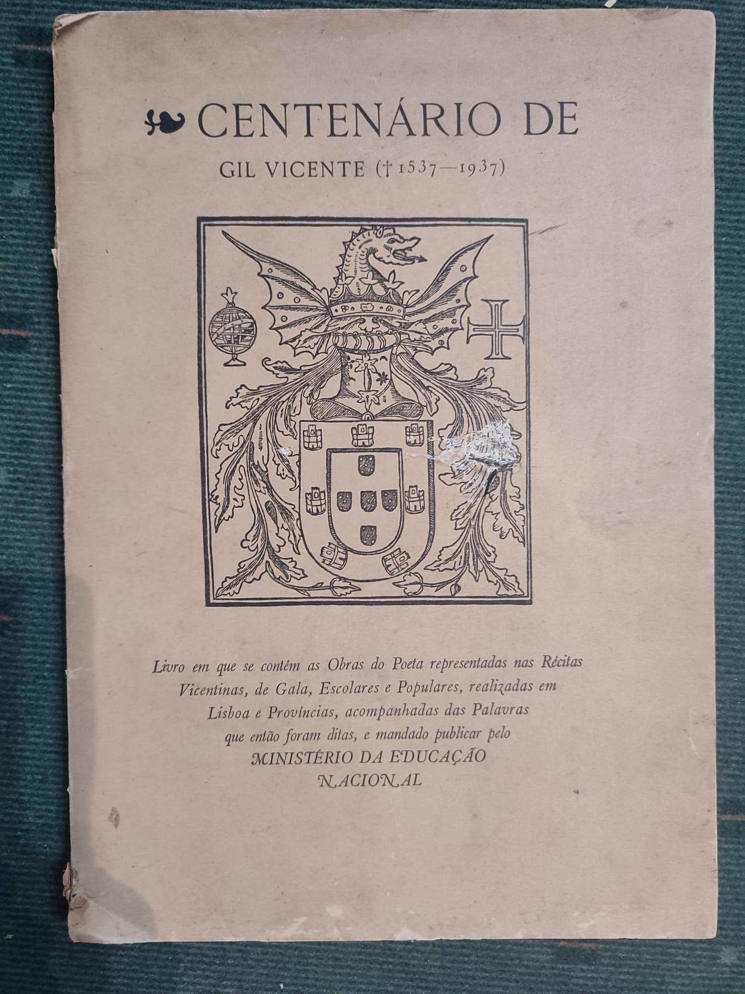 Centenário de Gil Vicente - 1537 a 1937