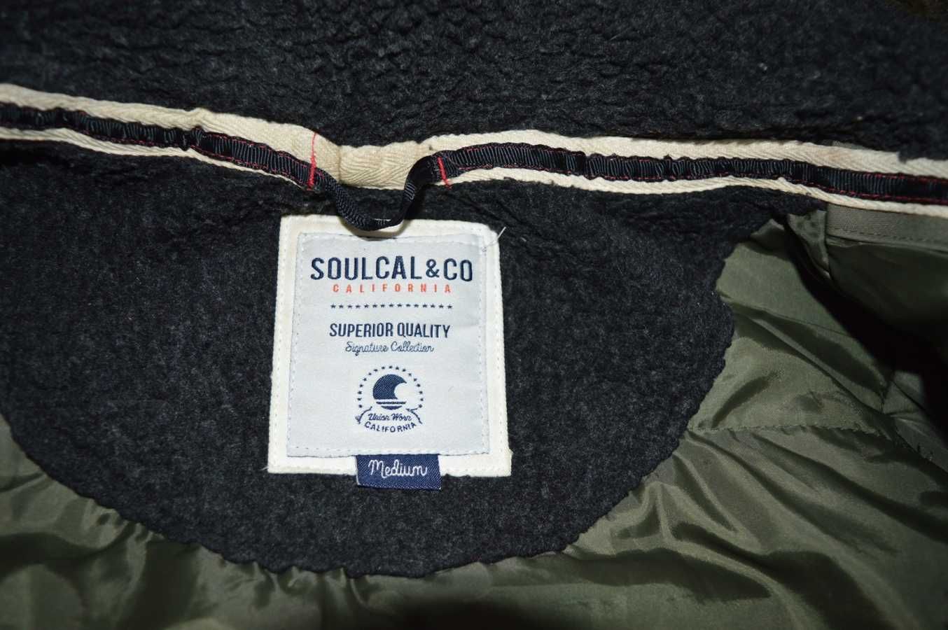 Kurtka meska z kapturem, Soulcal, khaki