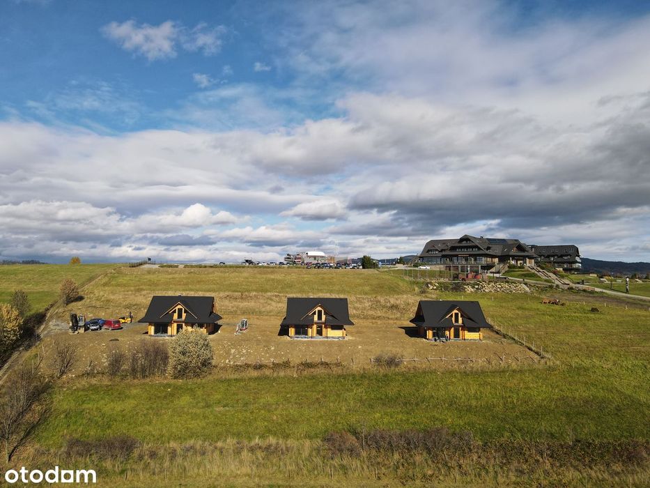 Pewna inwestycja w Beskidach - Kompleks 3 domków stan Surowy Zamknięty