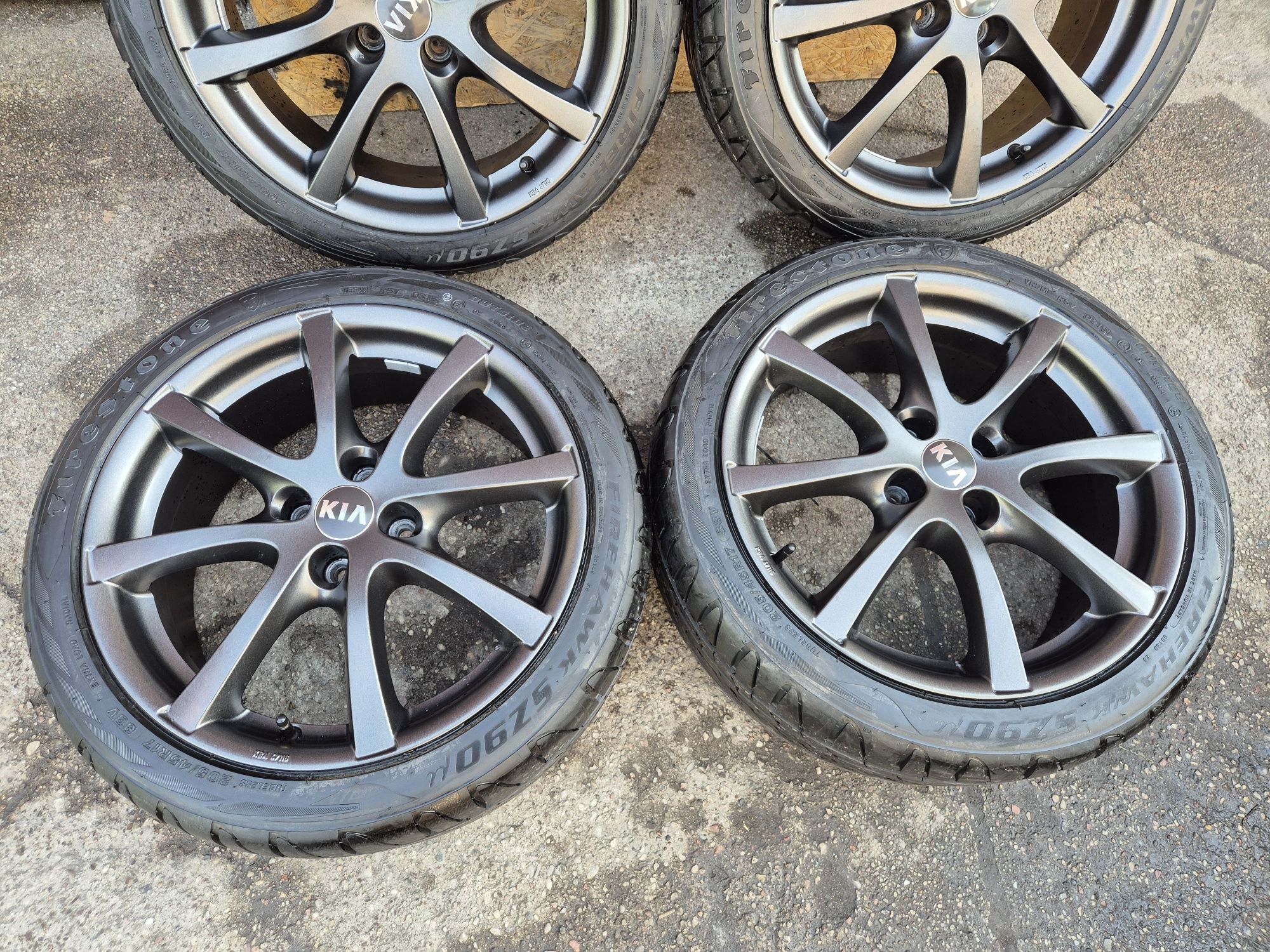 Felgi aluminiowe z oponami hyundai kia BORBET 4X100 205/45/17