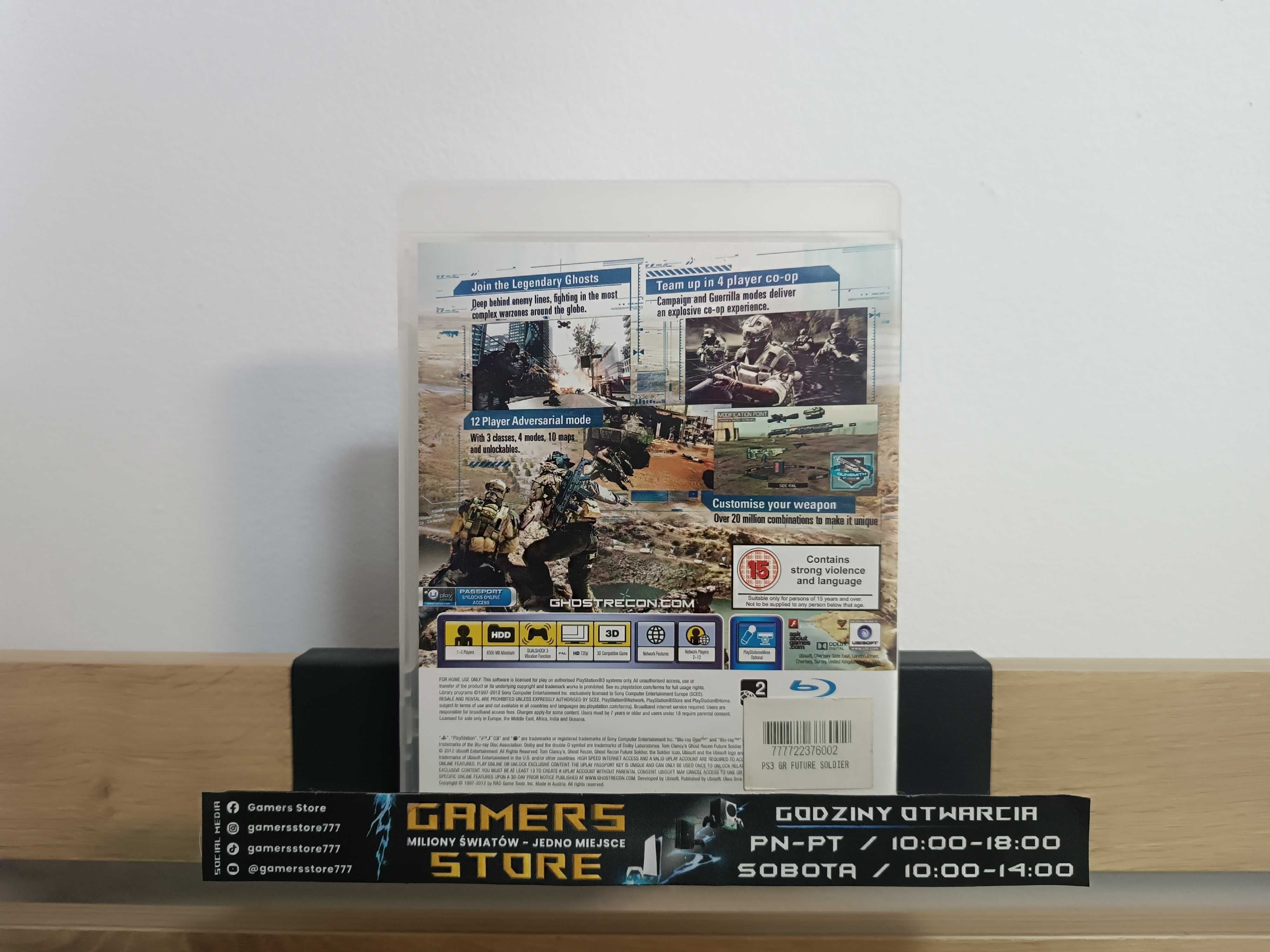Tom Clancy's Ghost Recon: Future Soldier - PlayStation 3  GAMERS STORE