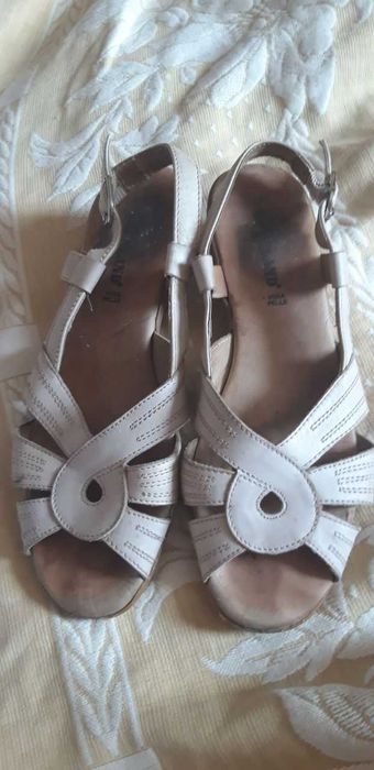 кожаные босоножки, мюли, обувь женская