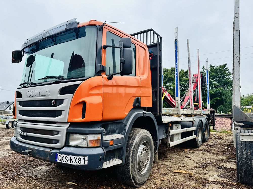 Scania P420 , 6x4 ,  2012r. Do drzewa , do drewna