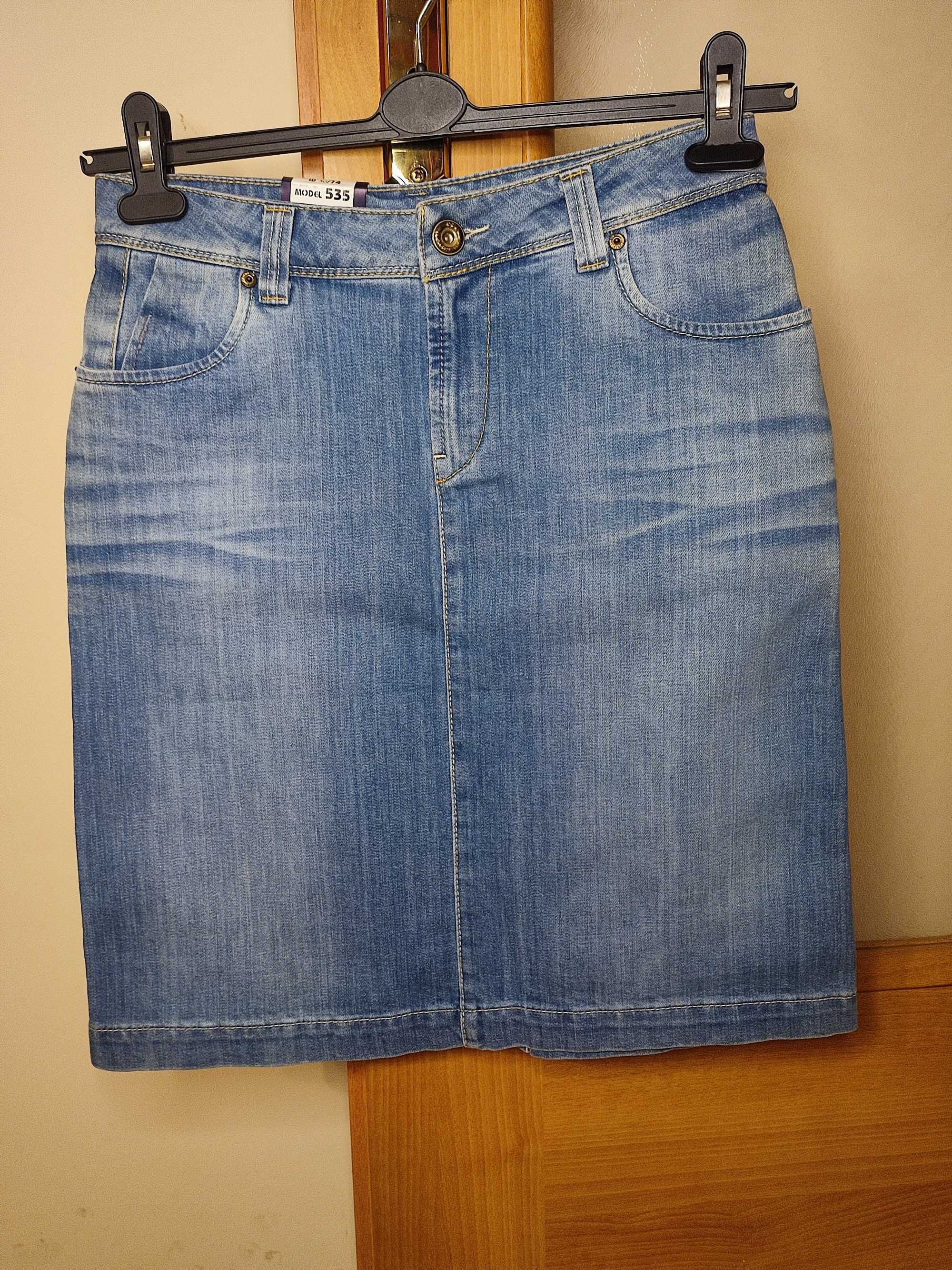 Spódnica dżinsowa jeansowa 30 M 38 All american Yes nowa