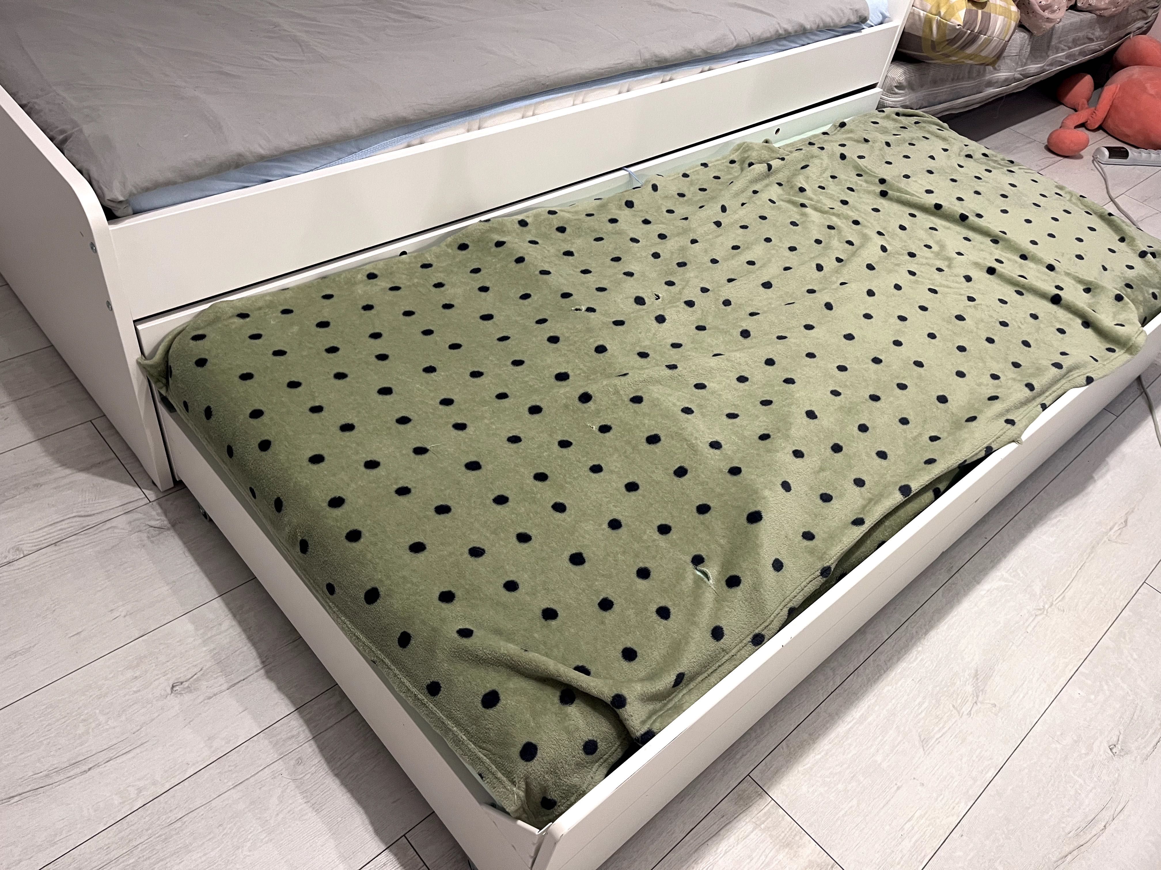 IKEA SLAKT rama łóżka z 2 szufladami i dodatkowym łóżkiem