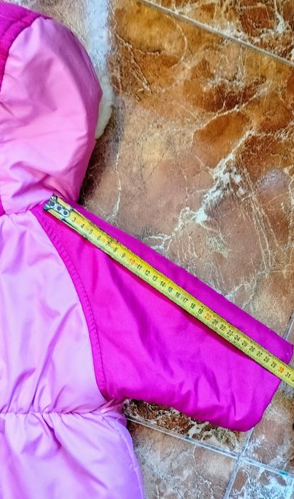 Теплий зимовий комбінезон 74р (9-12 місяців) з рукавичками і пінєтками