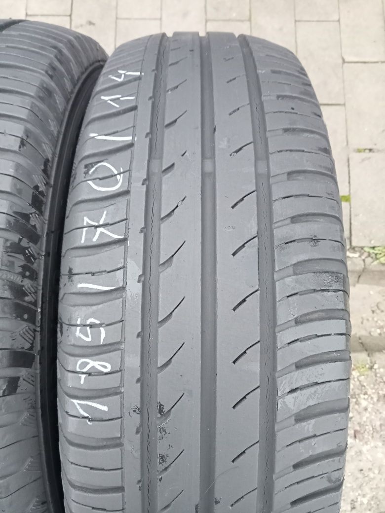 2x Opony Używane Letnie 185/70R14 Continental