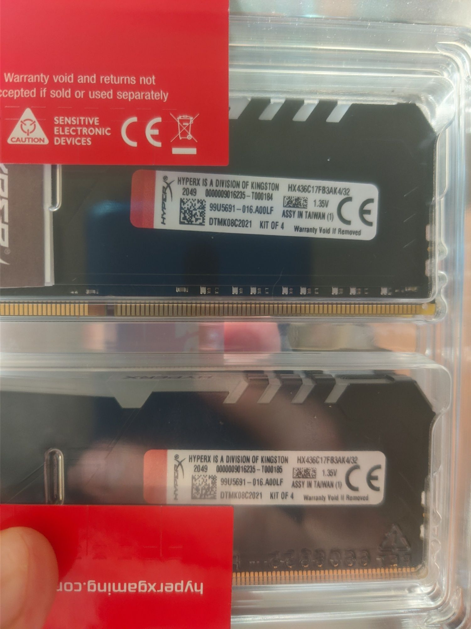 Оперативная память (ОЗУ/RAM) HyperX Fury 4x8Gb 32Gb 3600Mhz