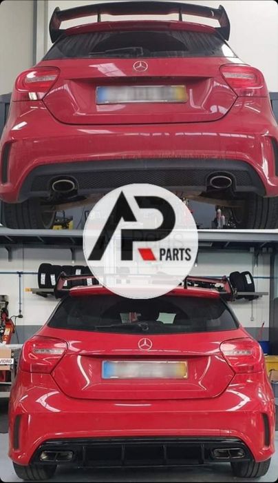 Mercedes W176 aileron AMG preto brilhante