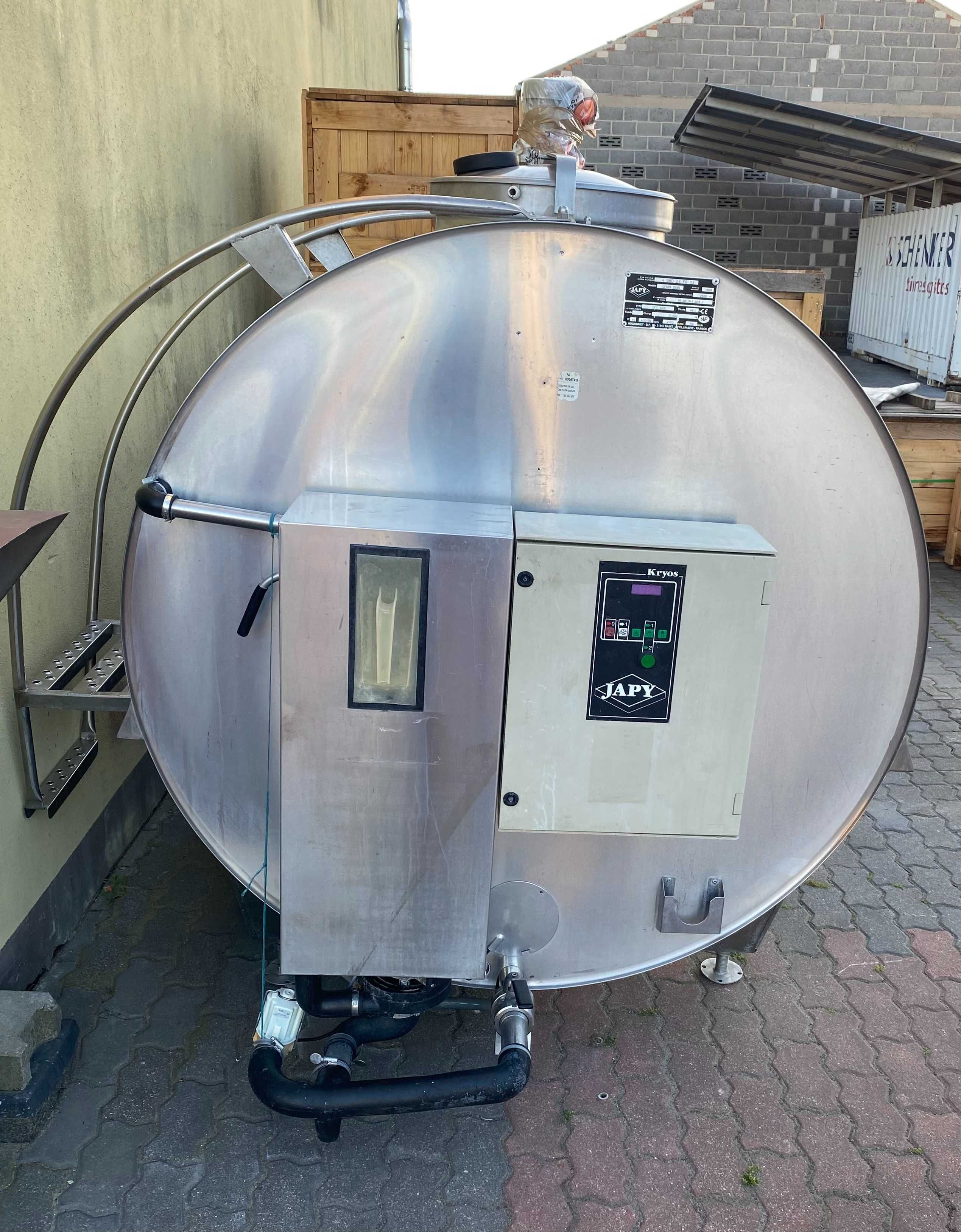 chłodnia do mleka schładzalnik Kyros 2200l- 2600l