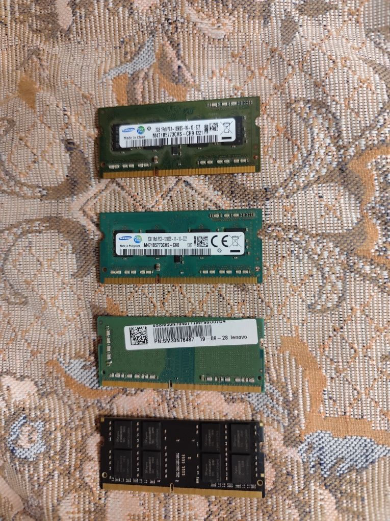 Оперативная память: в наличии 2 ddr3 по 2Гб и 1 ddr4 на 4gb
