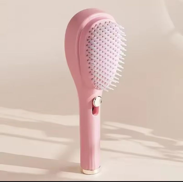 Szczotka do włosów różowa, masaż