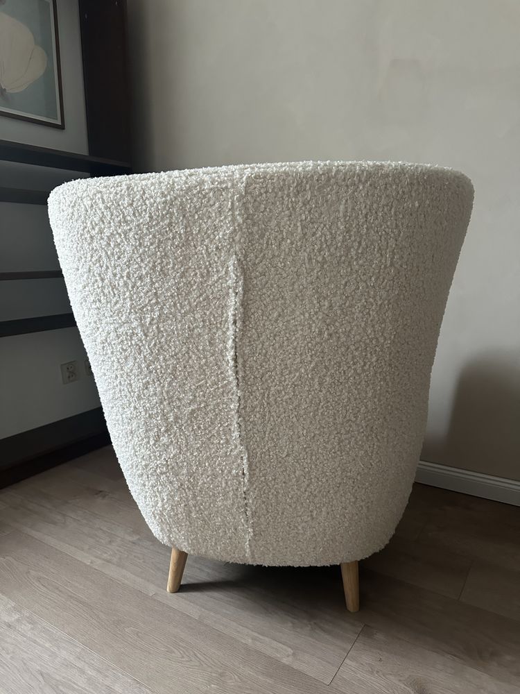 Fotel teddy boucle bukla jysk