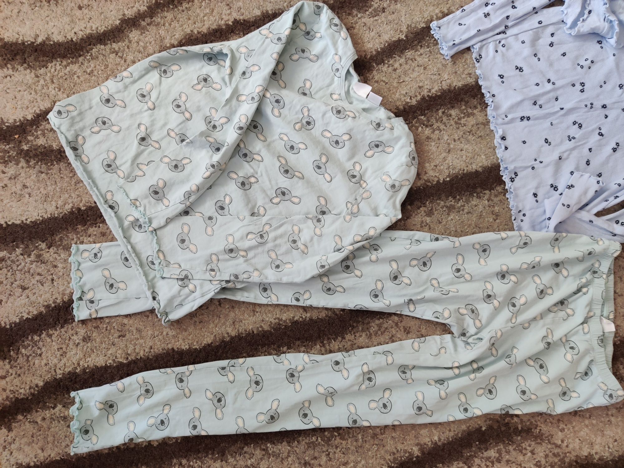 Dwie piżamy dwuczęściowe 146/152 H&M + 158/164 zara