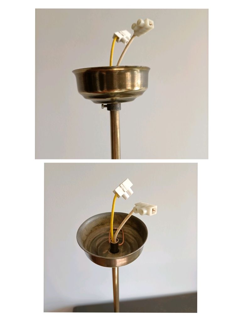 Stara lampa wisząca - art deco, vintage, retro, PRL,secesja, design