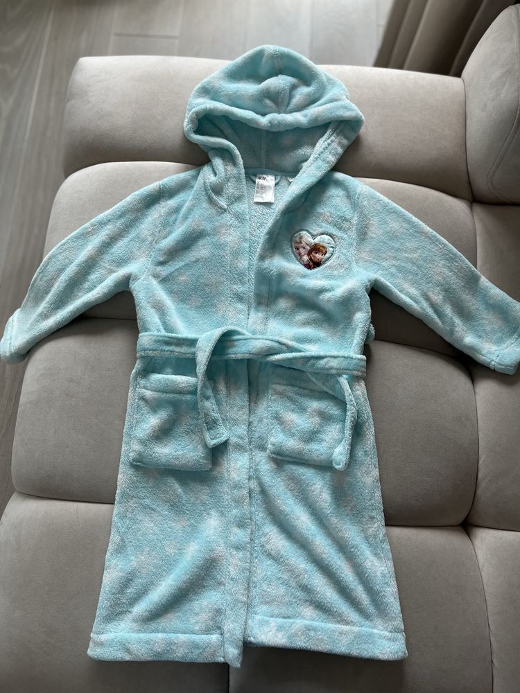 Szlafrok dziecięcy H&M r.110 Elsa Anna