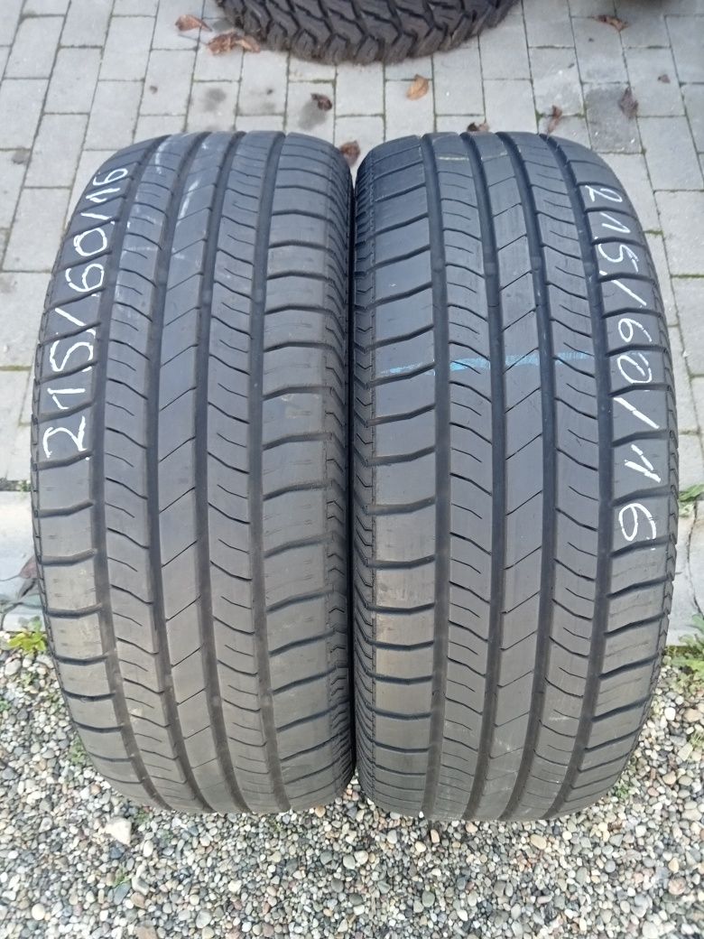 2x Opony Używane 215/60R16 Letnie Continental