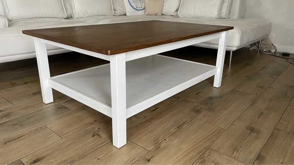 Stolik kawowy IKEA Hemnes biały/szary/czarny r.118x75x46cm-dostawa gr