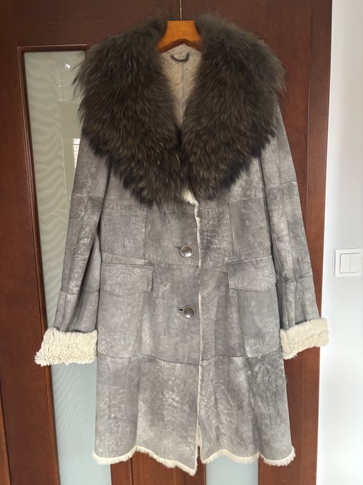 Naturalny oryginalny kożuszek z jenotem