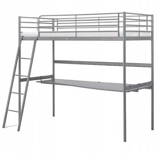 Nowe łóżko piętrowe z biurkiem i materacem